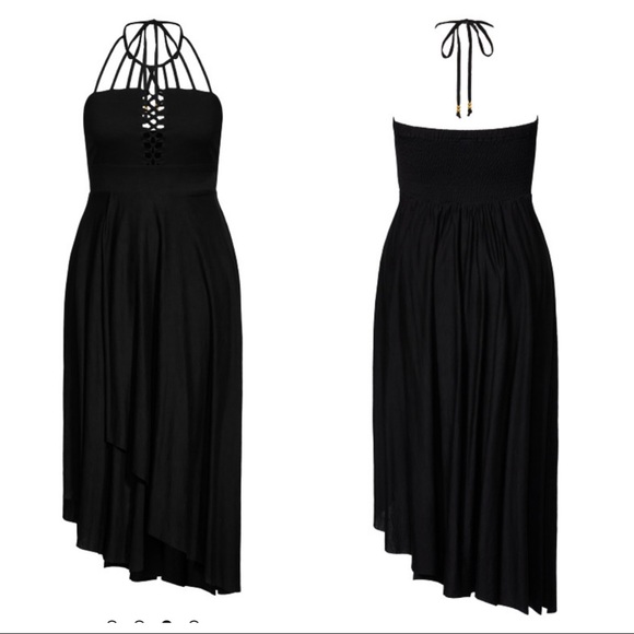 NWT! City Chic Plait Detail Maxi Dress - black - Picture 2 of 6